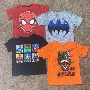 Marvel/Disney Graphic 13 Tee Boys Bundle Size XS/5